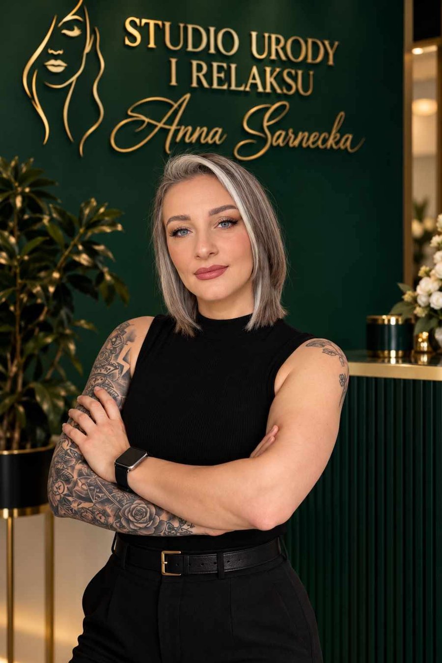 Anna Sarnecka w swoim studiu urody w Krakowie